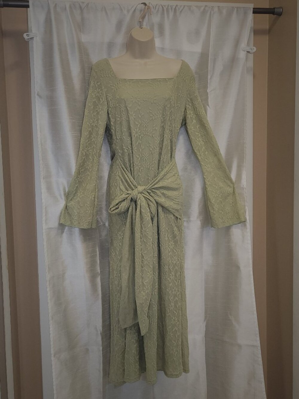 NWOT Long Wrap dress